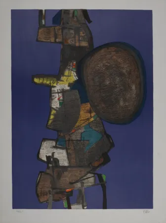 Литография Esteve - Bank Street, 1967 - Hand-signed