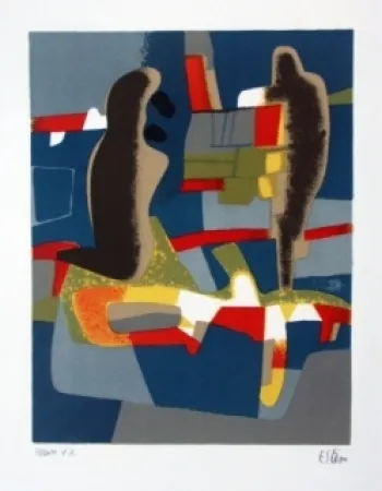 Литография Esteve - Face à face