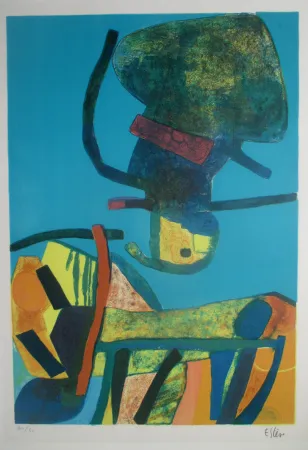 Литография Esteve - Haut Perché