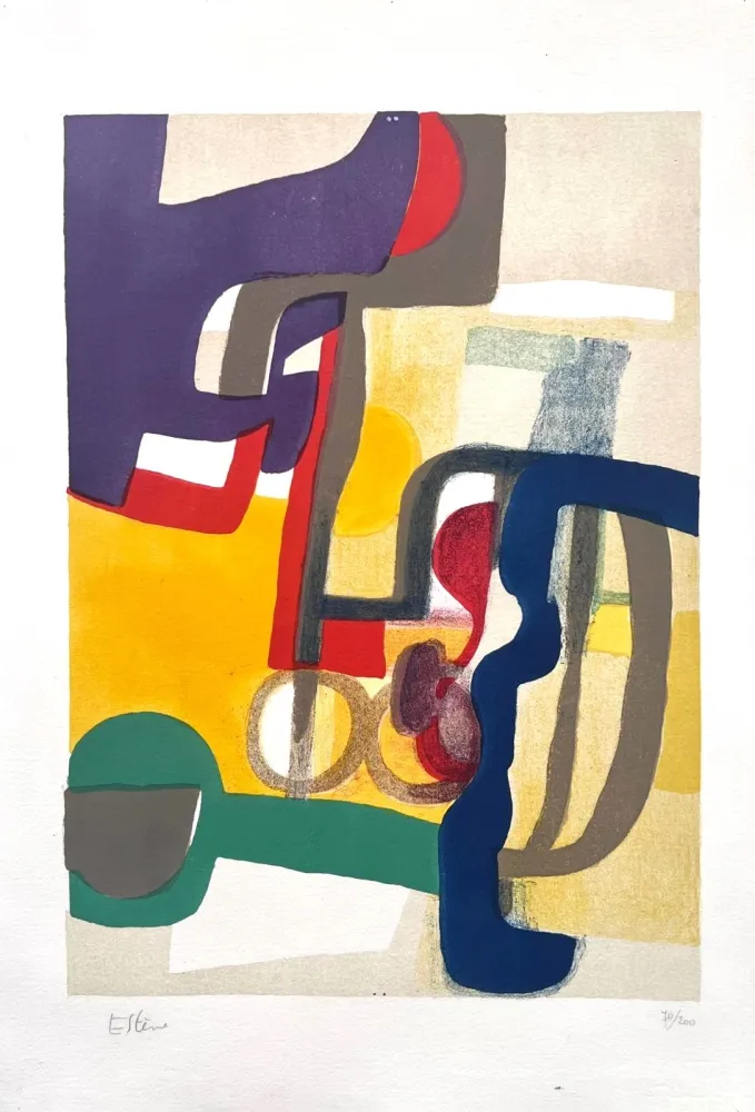 Литография Esteve - Jour de fête 