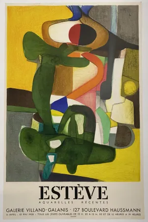 Литография Esteve - L'Envol - Galerie Villand-Galanis