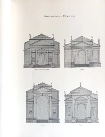 Сериграфия Fabro - Complete Folder of 55 screen prints, design for the façade of the Church of the Holy Saviour in Venice (Palladio)