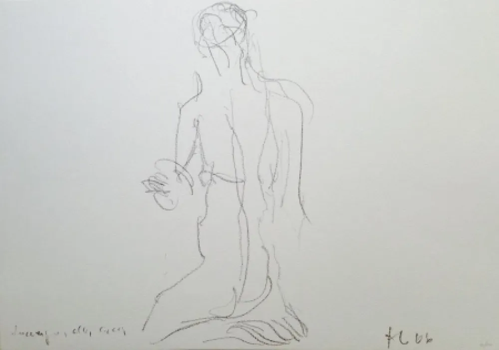 Литография Fabro - Senza titolo