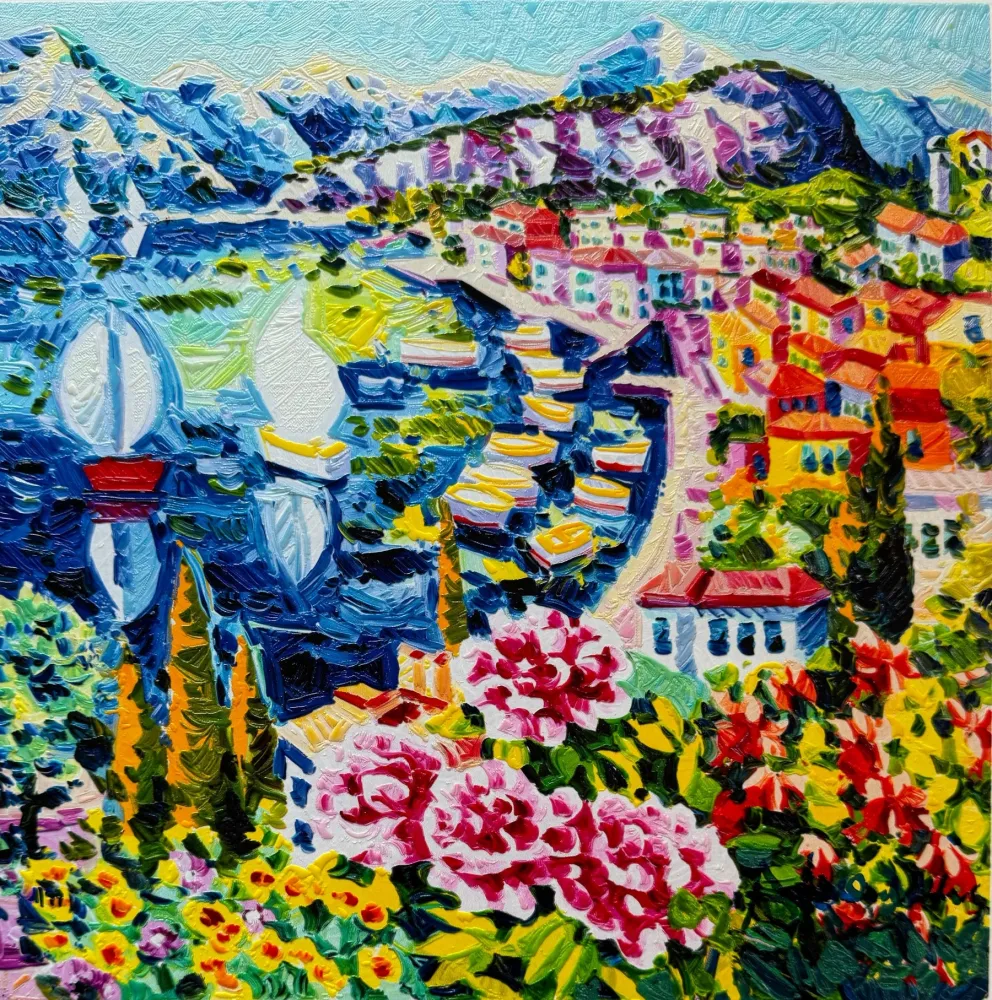 Сериграфия Faccincani - Il vento leggero del lago