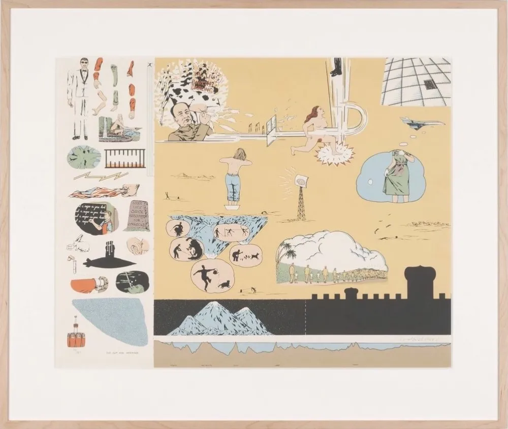 Многоэкземплярное Произведение Fahlström - Eddie (Sylvie's brother) in the Desert