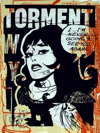 Сериграфия Faile - Torment in Orange