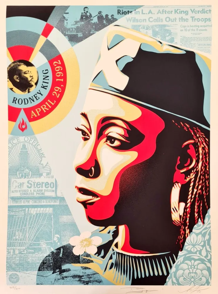 Сериграфия Fairey - Eyes Of The King Verdict