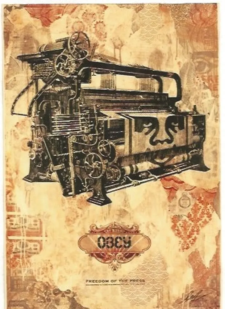 Гравюра Fairey - Freedom of the press