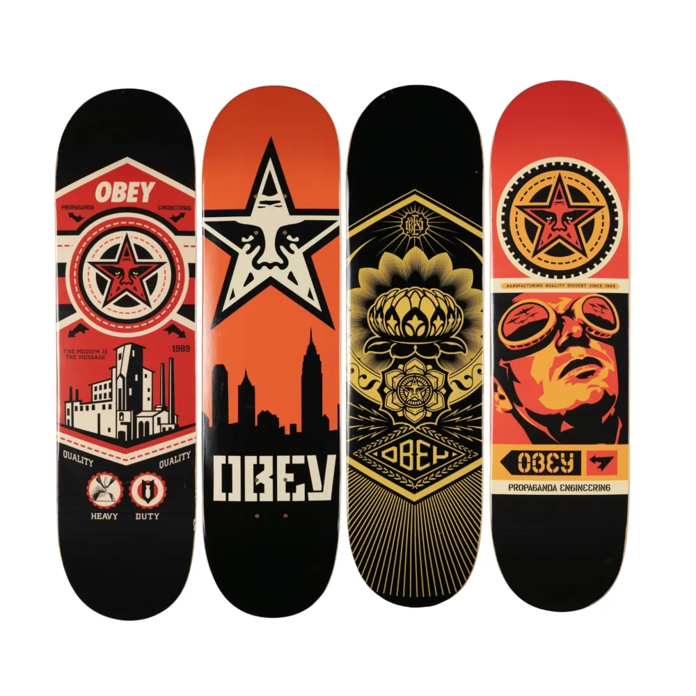 Сериграфия Fairey - Obey Skate Decks