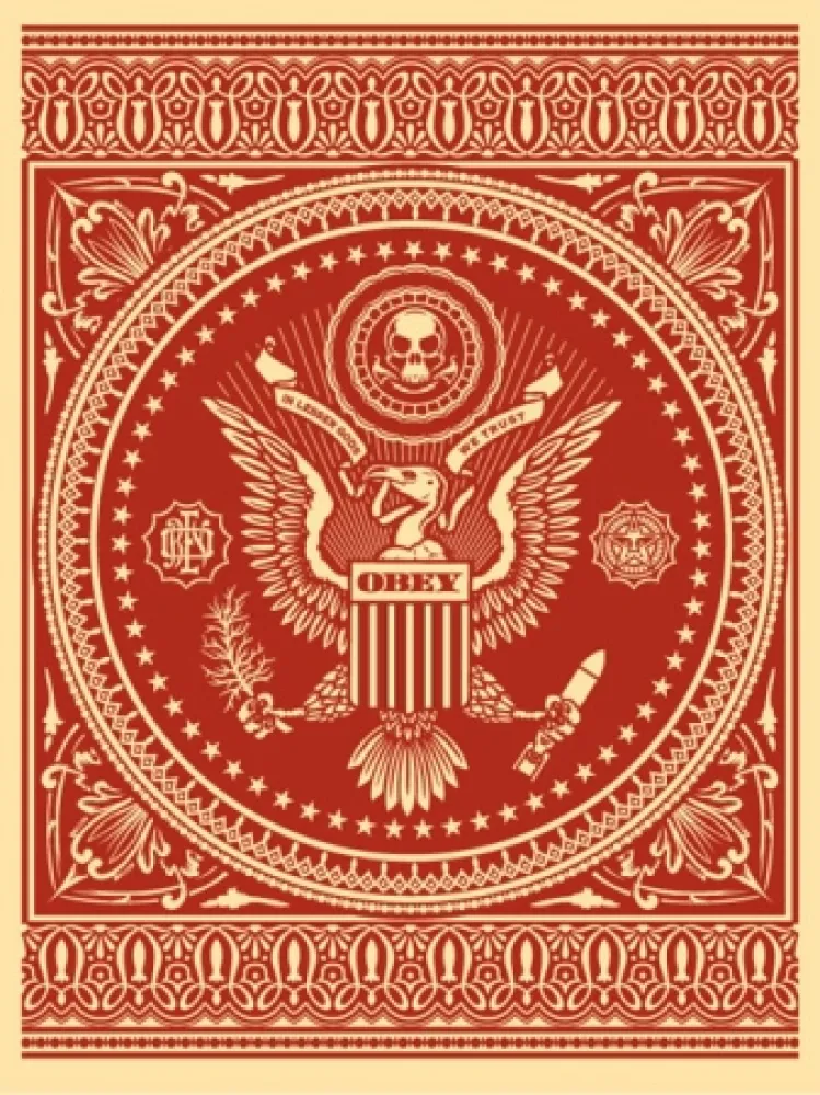 Сериграфия Fairey - Presidential Seal Red 