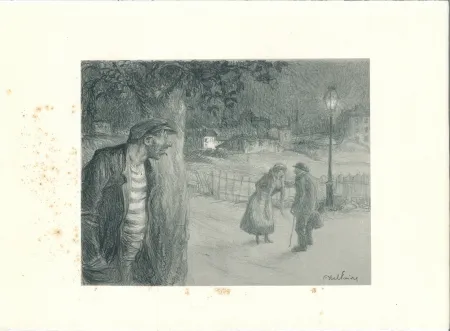 Литография Faivre - Sous le couteau