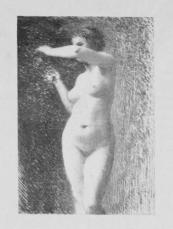 Литография Fantin-Latour - Etude pour Eve