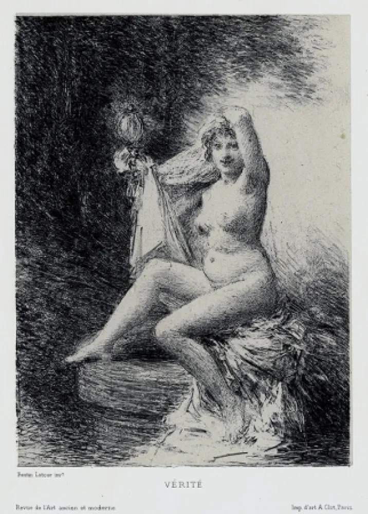 Литография Fantin-Latour - Vérité (petite planche)