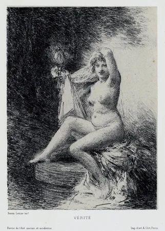 Литография Fantin-Latour - Vérité (petite planche)