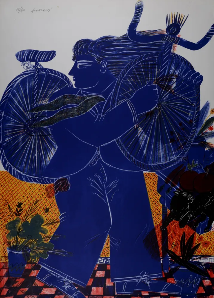 Литография Fassianos - Le Chat surpris