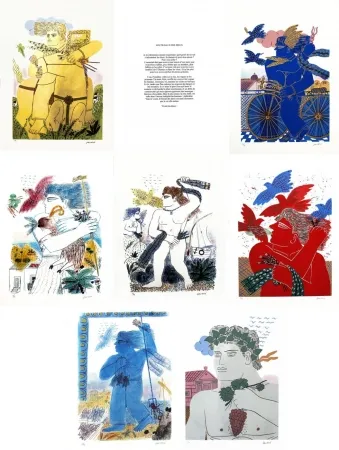 Сериграфия Fassianos - Les travaux des dieux