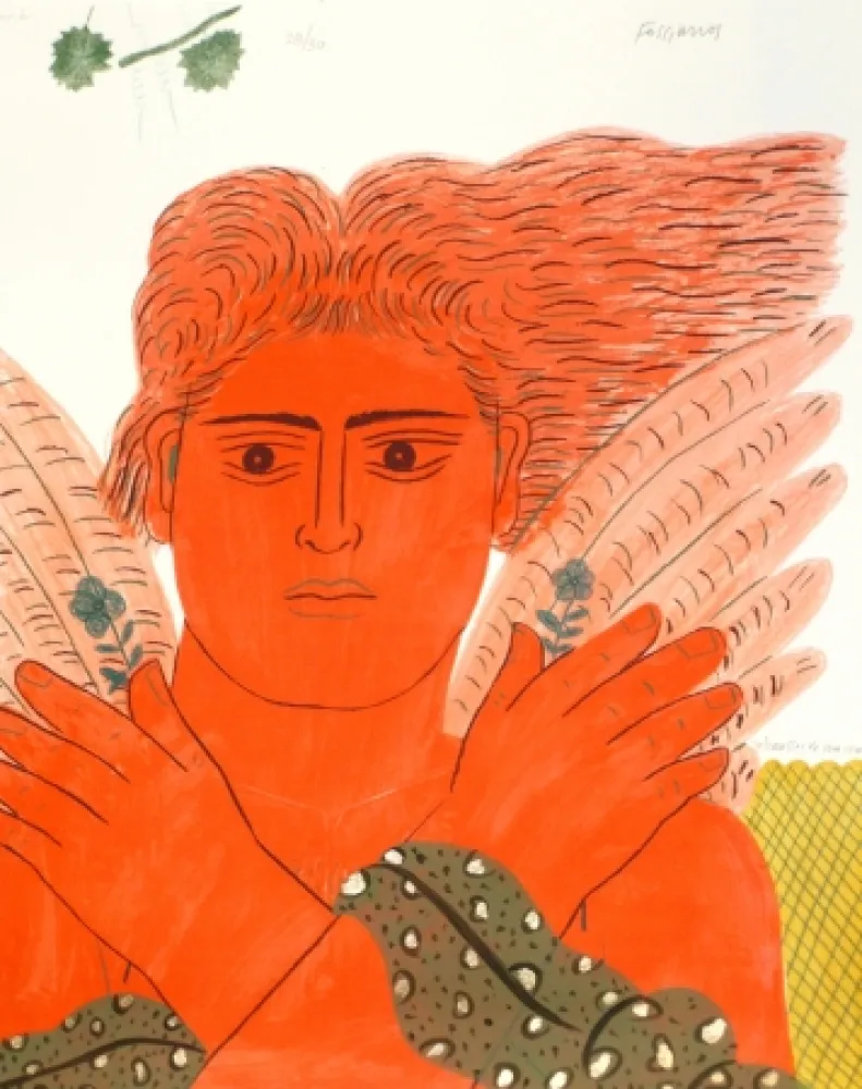 Литография Fassianos - Pêcheur