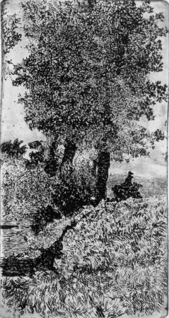 Офорт Fattori - In Mugello