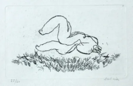 Офорт И Аквитанта Fautrier - Alleluiah - Petit nu L