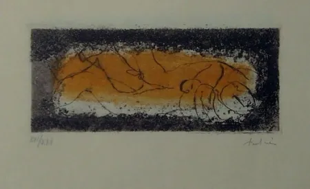 Офорт И Аквитанта Fautrier - Couple doré