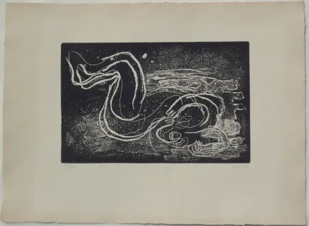 Офорт И Аквитанта Fautrier - Femme étendue III