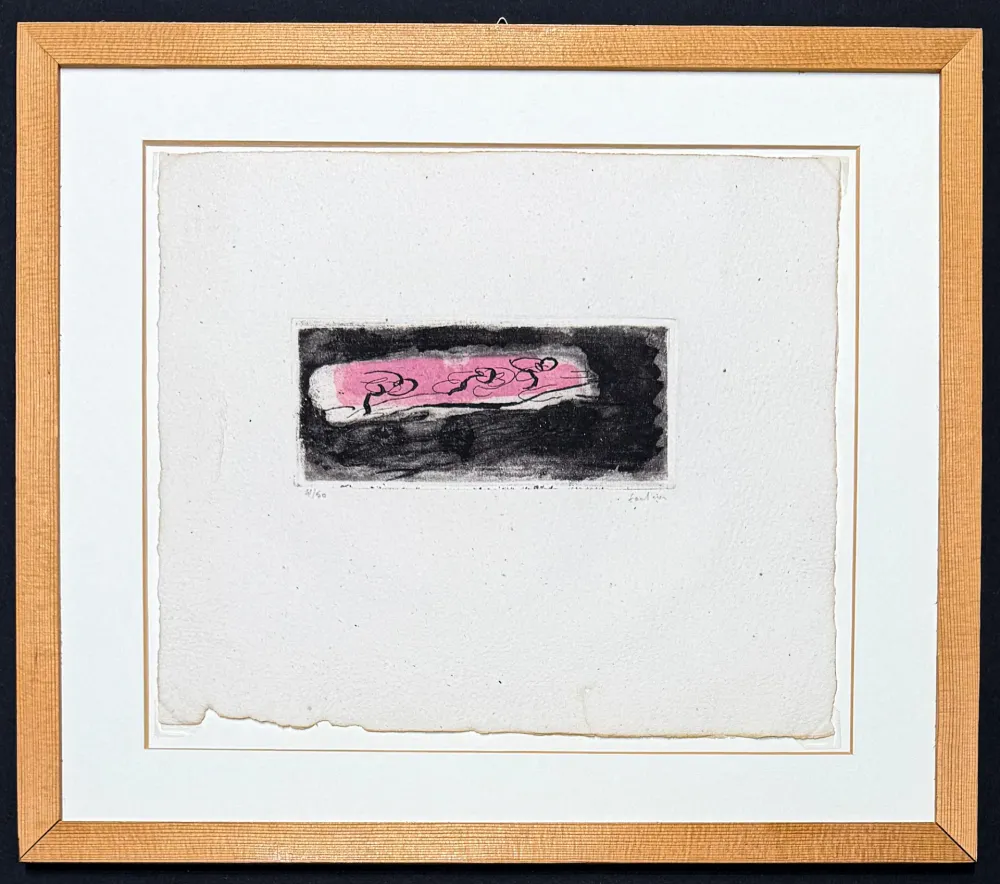 Гравюра Fautrier - Jean Fautrier (1898–1964) -Petit Paysage Sombre- etching aquatint on paper- 1941