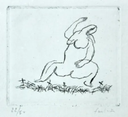 Офорт Fautrier - L'Alleluiah-petit nu E