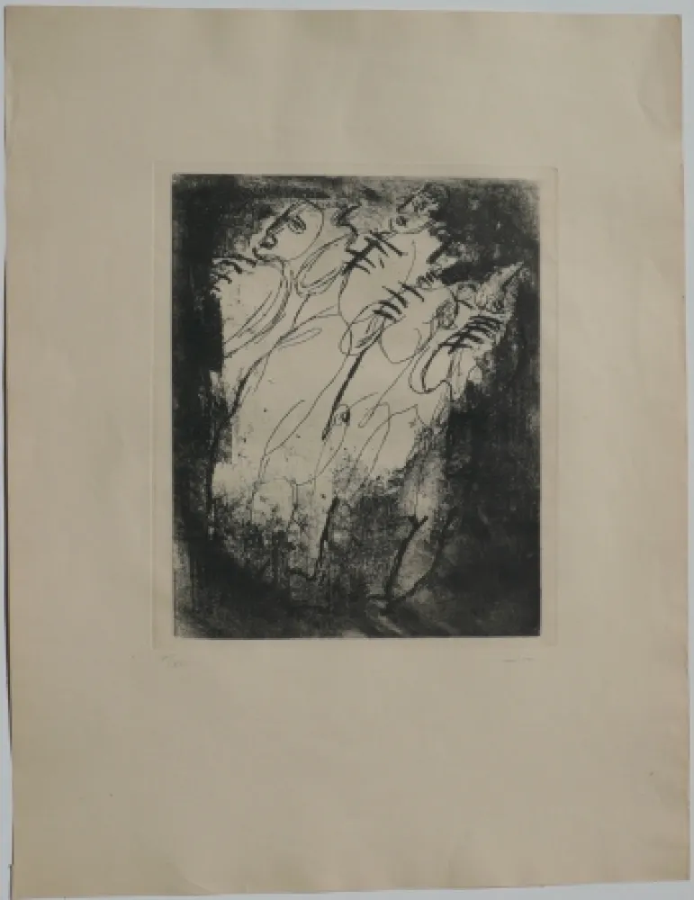 Офорт И Аквитанта Fautrier - Les fusillés