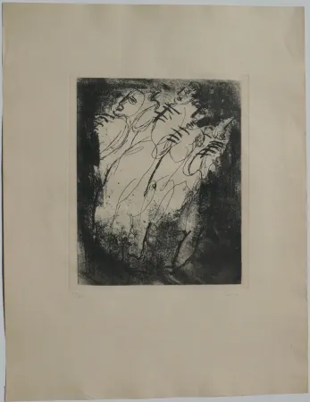 Офорт И Аквитанта Fautrier - Les fusillés