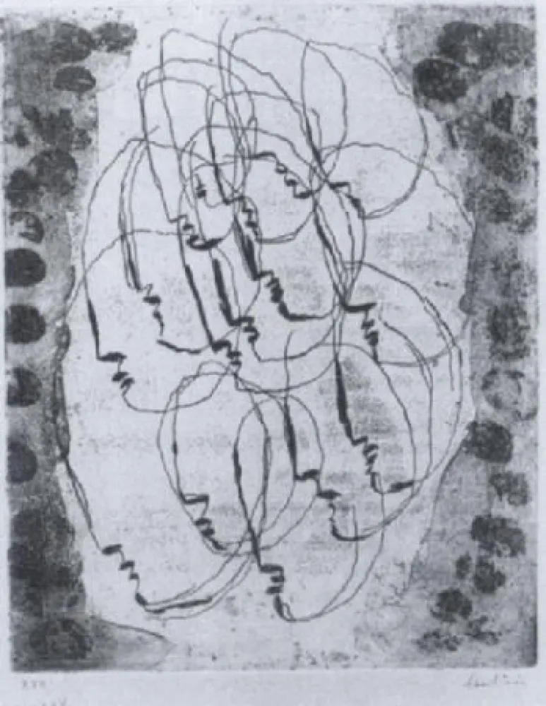 Офорт И Аквитанта Fautrier - Les massacrés