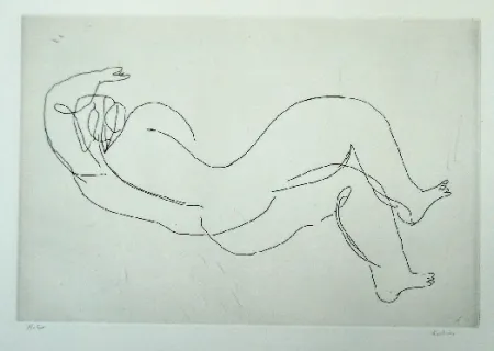 Офорт Fautrier - Nu couché III