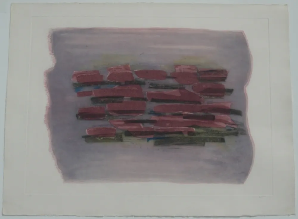 Офорт И Аквитанта Fautrier - Paysage labouré