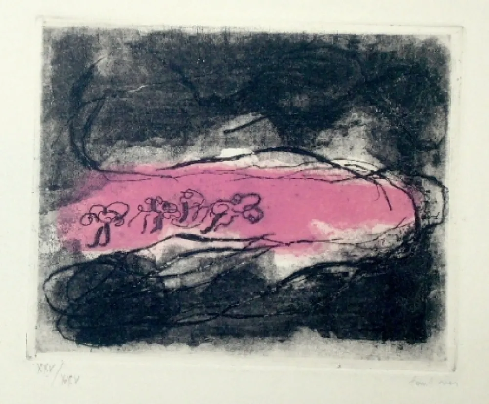 Офорт И Аквитанта Fautrier - Paysages sombres