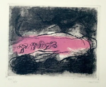 Офорт И Аквитанта Fautrier - Paysages sombres