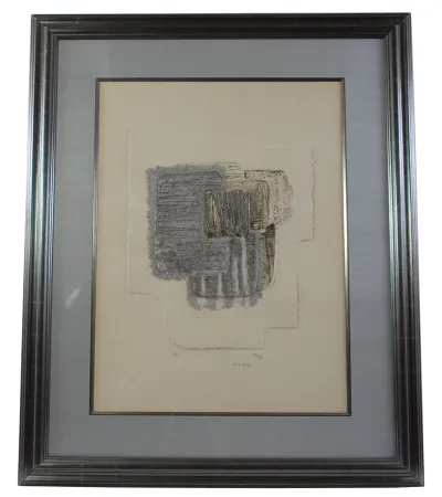 Офорт Fayet - Marée basse