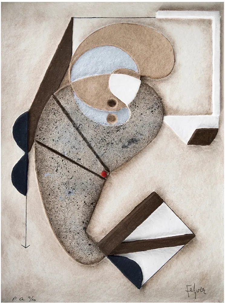 Гравюра Felguerez - Autobuigrafia de la creación