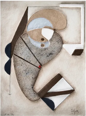 Гравюра Felguerez - Autobuigrafia de la creación