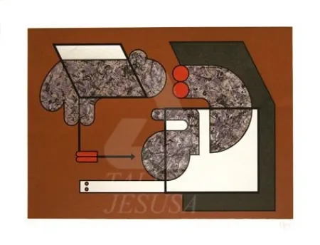 Сериграфия Felguerez - Reunion de famille 