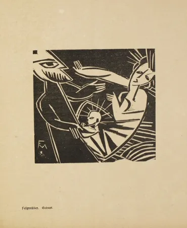 Гравюра На Дереве Felixmuller  - Die schöne Rarität