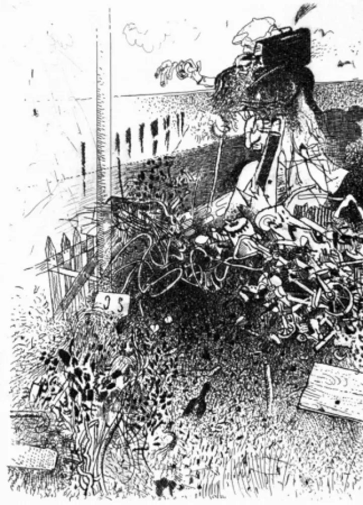 Офорт Ferroni - Il fuggiasco