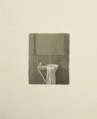 Офорт Ferroni - Interno con corda appesa