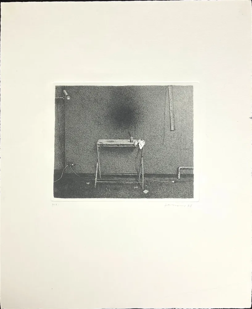 Офорт Ferroni - Interno (Sera)