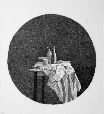 Офорт Ferroni - Oggetti e panneggio