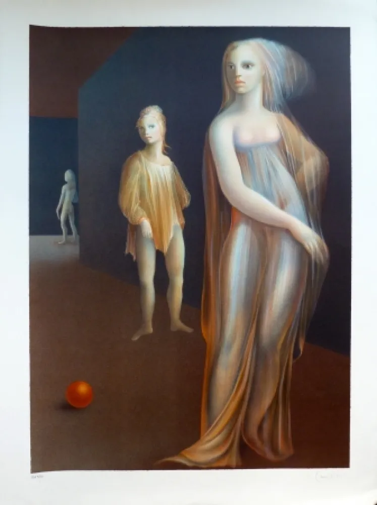 Литография Fini - Carrefour d’Hécate