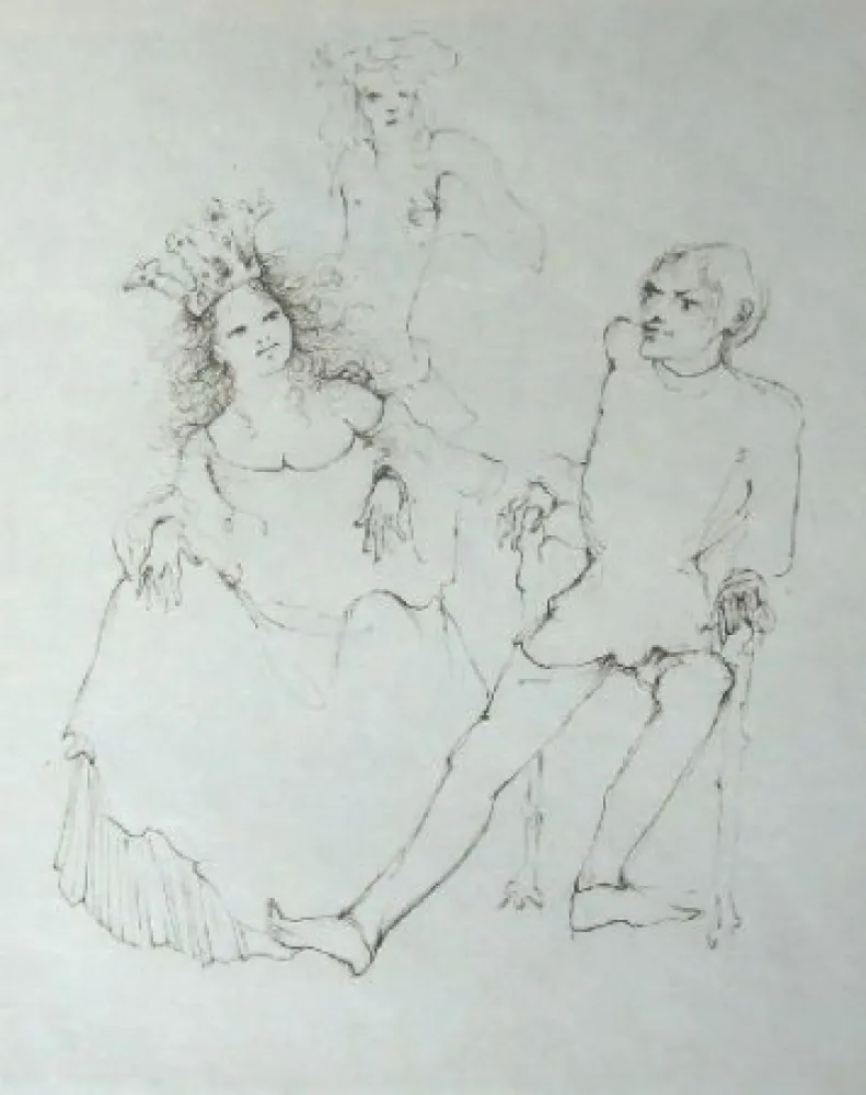 Гравюра Fini - Concile d'amour