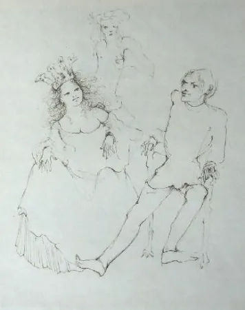 Гравюра Fini - Concile d'amour