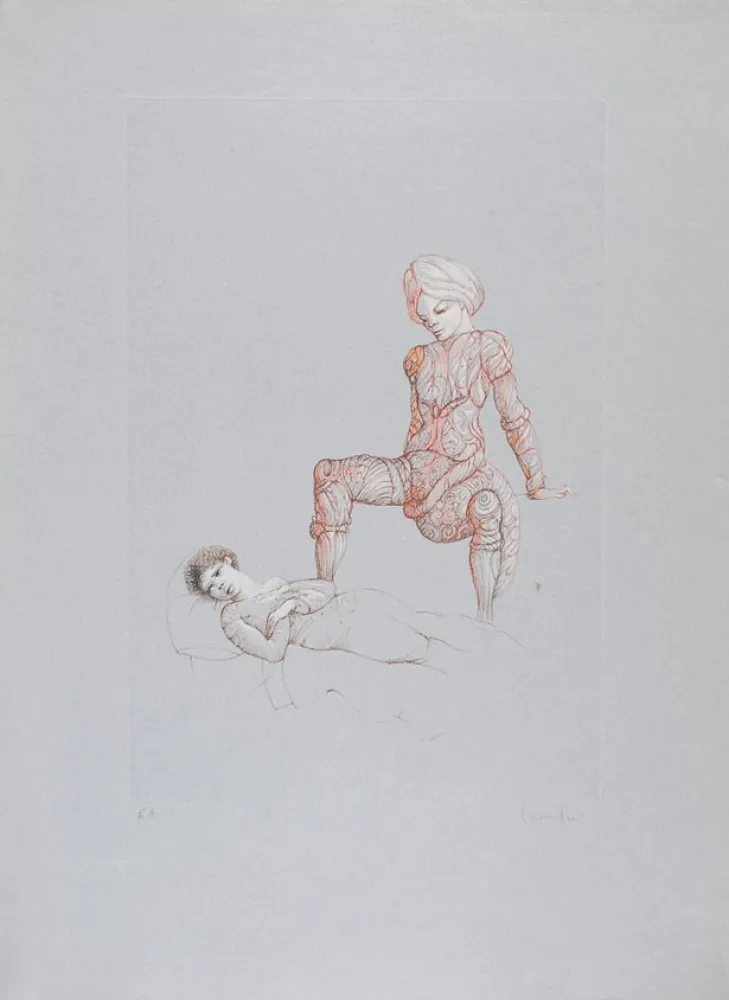 Офорт Fini - Conte de la 672 ème Nuit - V