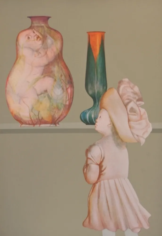 Литография Fini - La leçon de fragilité