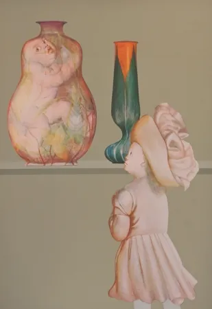 Литография Fini - La leçon de fragilité