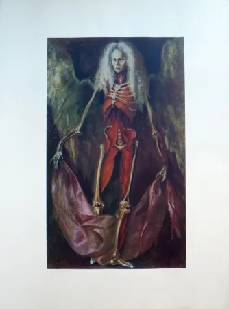 Литография Fini - L’Ange de l’Anatomie